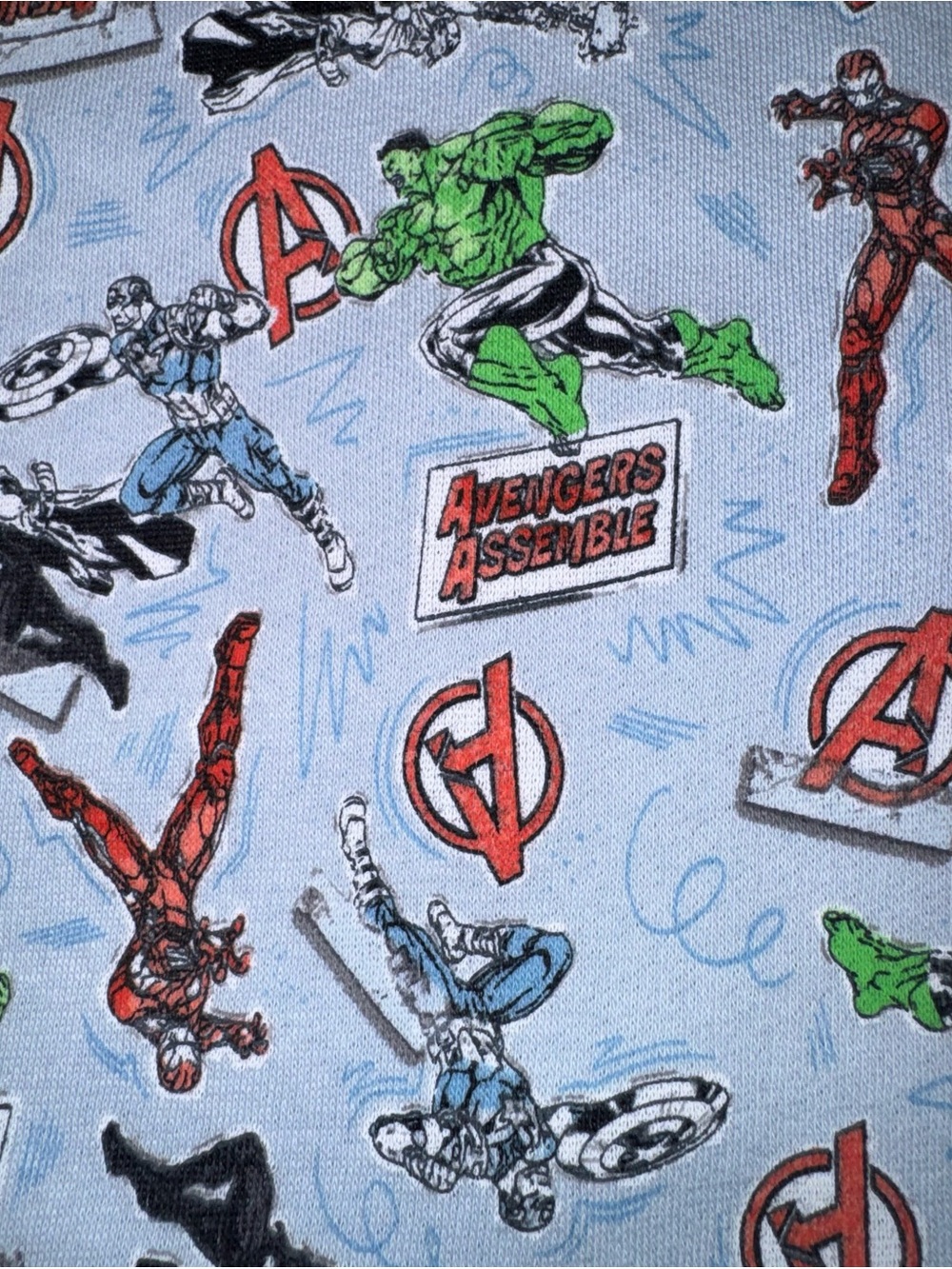 Marvel Avengers Superhero Sweatshirt Toddler Boy 3T - Picture 3 of 5